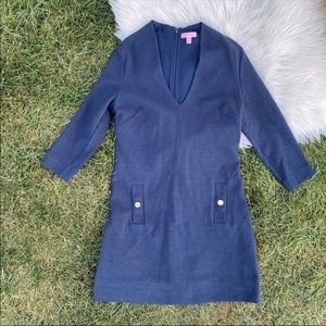 Lilly Pulitzer navy Charlene Shift Dress large